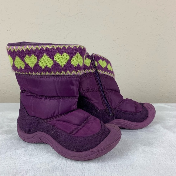 OshKosh Bgosh Toddler Girl Purple Snow Boots - Picture 2 of 7